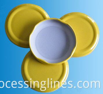 Wholesale tin lid Twist off covers caps production line for glass jar lid making machines